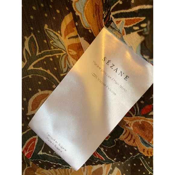 ✨Sold✨Sézane Lives Shirt in Honey Flowers Print - Picture 8 of 8